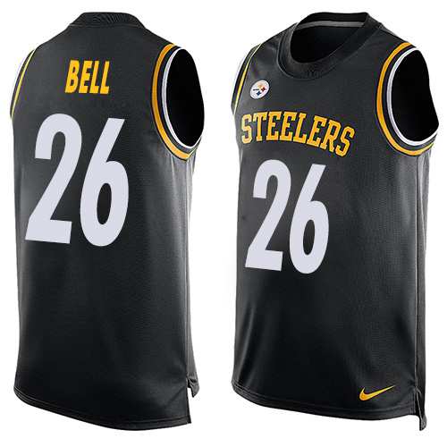 Men's Limited Le'Veon Bell Nike Jersey Black - #26 Player Name & Number Tank Top NFL Pittsburgh Steelers